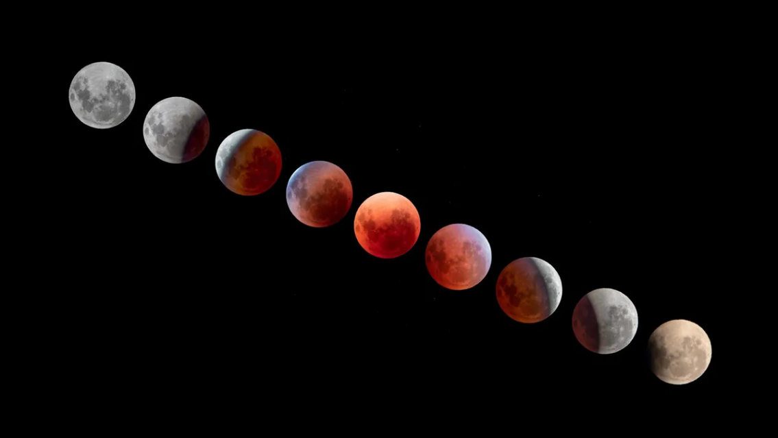 "De sangre": último eclipse de luna llena del 2025