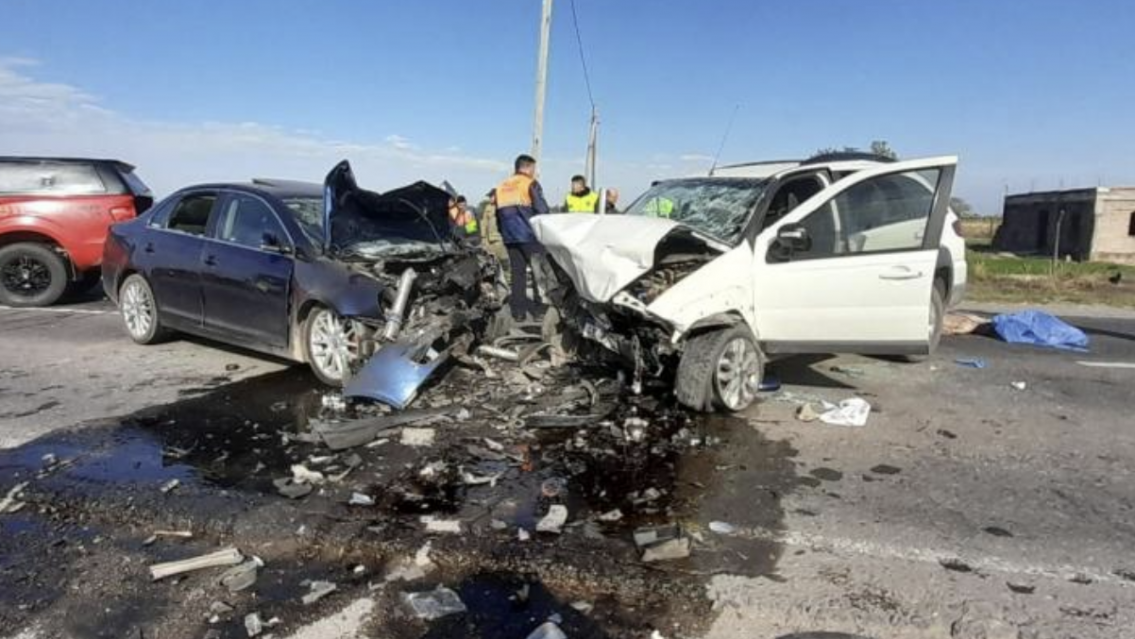 Triple muerte, domingo de luto para familiar que chocaron en una ruta norteña
