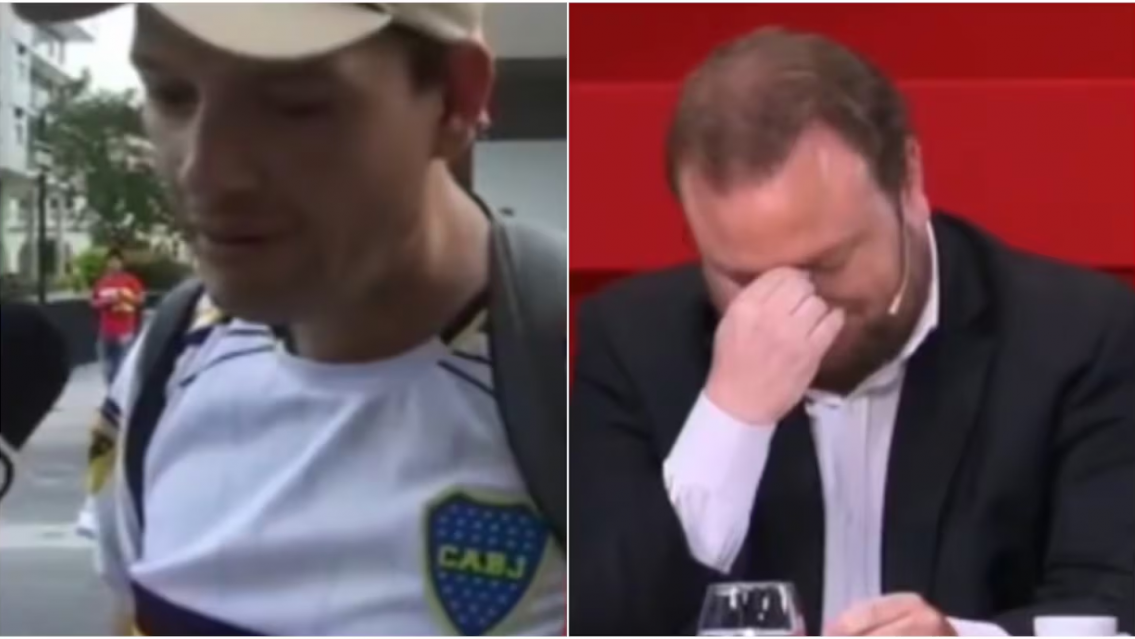 Ten�a la camiseta de Boca, pero lo que respondi� fue ins�lito