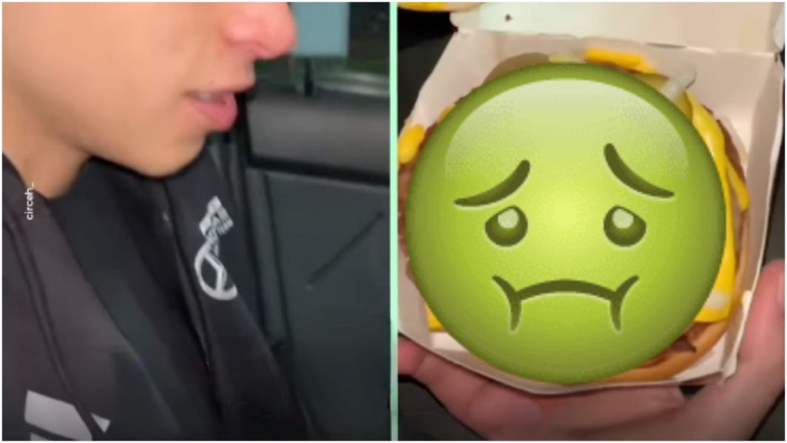 Pidi� que le cambien la hamburguesa y le dieron algo asqueroso