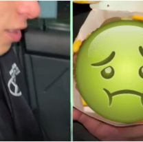 Pidió que le cambien la hamburguesa y le dieron algo asqueroso
