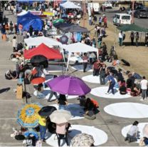 Comenzó la pintada estudiantil de los colegios en Ciudad Cultural