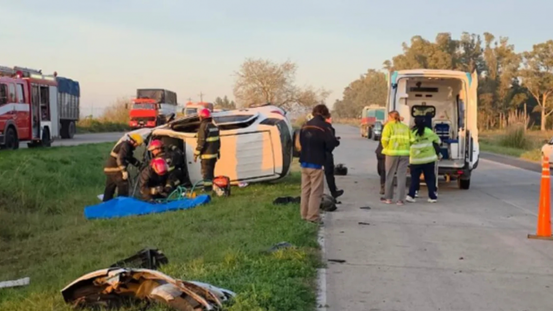 Preparador f�sico muri� en la ruta tras un terrible accidente: hay varios heridos