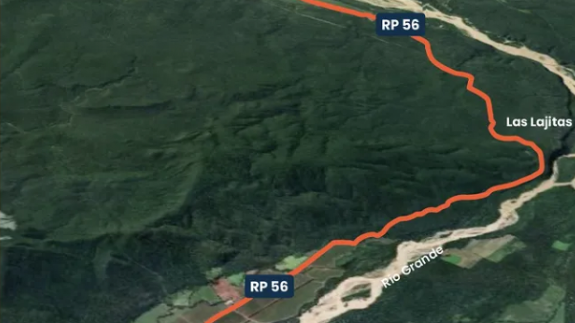 Repavimentación de la Ruta Provincial 56: cerrada entre Carahunco y La Mendieta por obras