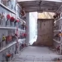 Fue al cementerio y grabó algo espeluznante: quedó congelada del miedo [VIDEO]