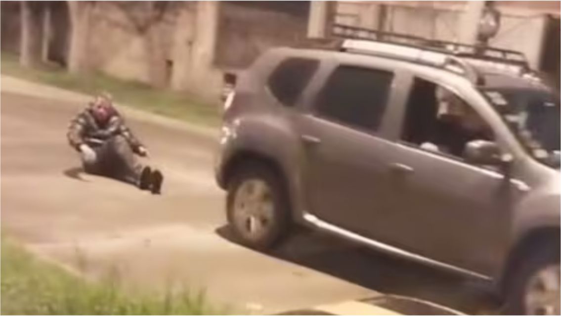 Vecinos atraparon a un chorro y le hicieron vivir el papel�n de su vida