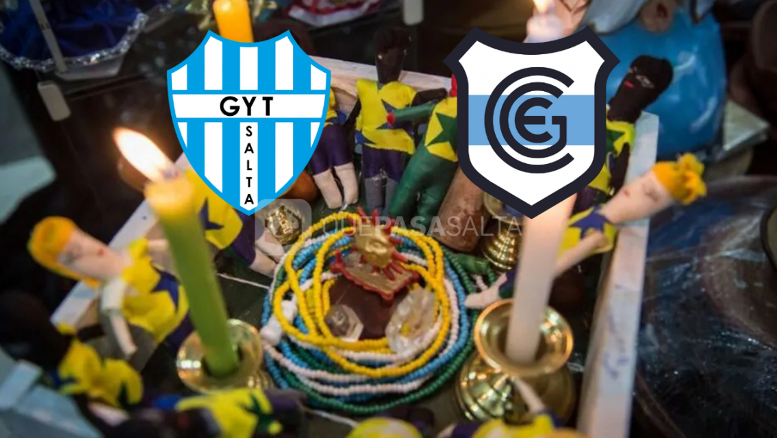 Hincha del Albo hizo una poderosa 'macumba' contra el Lobo Jujeño