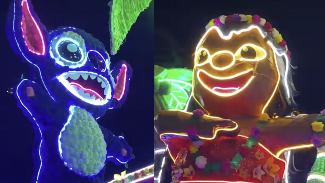 Carroza de Lilo y Stich: una de las m�s admiradas en el desfile