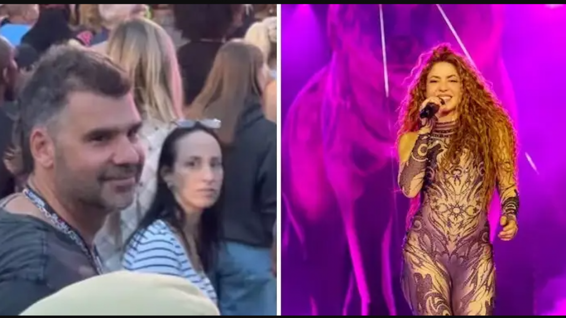 Antonio de la R�a sorprendi� en el recital de Shakira en Nueva York
