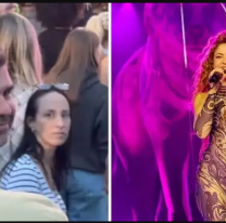 Antonio de la Rúa sorprendió en el recital de Shakira en Nueva York