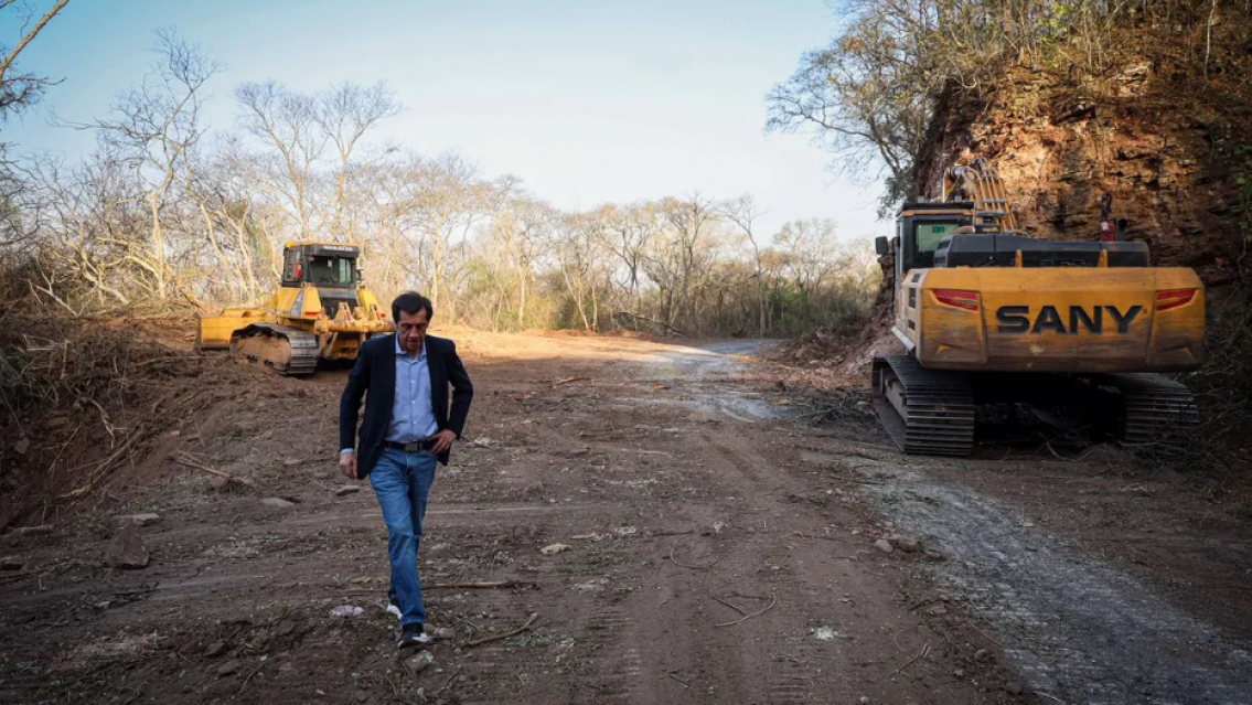 Ruta 56: Sadir supervisó avance en Carahunco