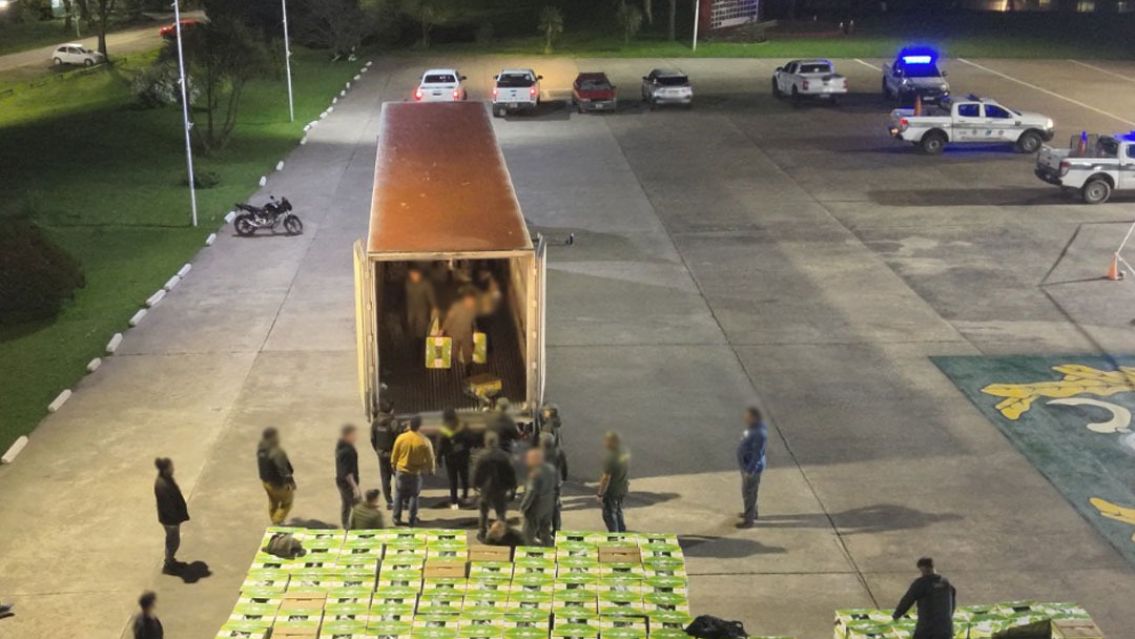 Camión de bananas iba lleno de "merluza": así los detuvo Gendarmería en la ruta