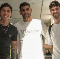 Cuti Romero y Enzo Fernández ya están en Miami para la Fecha FIFA
