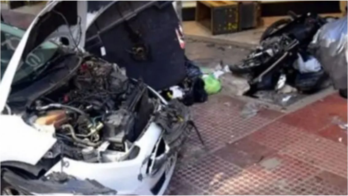 Auto fuera de control provoc� una tragedia: varios peatones heridos