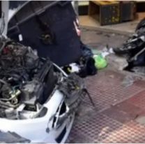 Auto fuera de control provocó una tragedia: varios peatones heridos