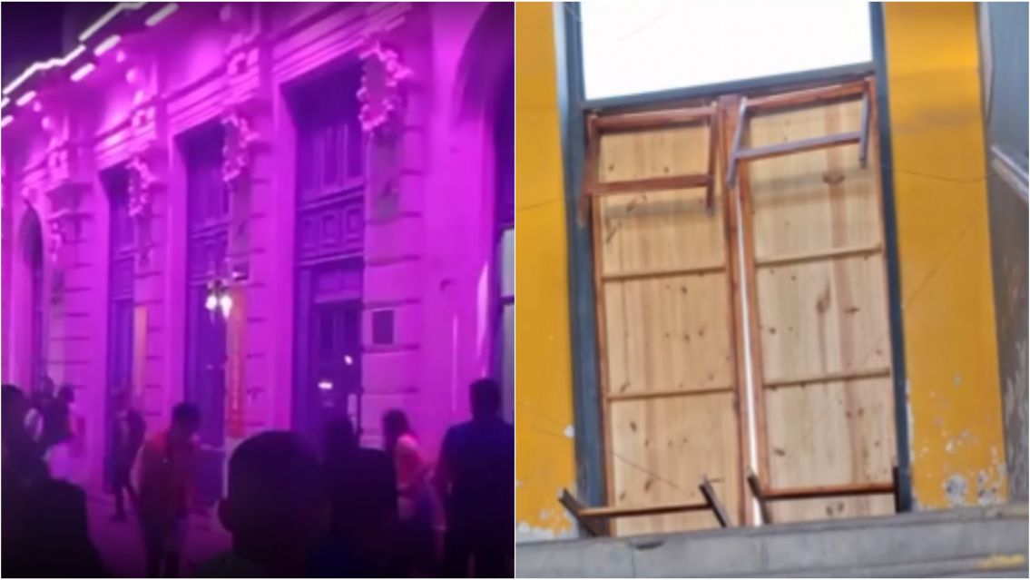 As� qued� la Vieja Estaci�n: destrozos, piedras y caos tras un show suspendido