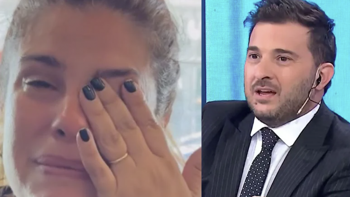 �Qu� pas� ahora? La esposa de Diego Brancatelli fue vista llorando
