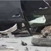 Violento accidente en Purmamarca: un auto volcó tras fuerte choque