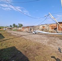 Jujeño metió a su hijita en el ropero para salvarla del temporal