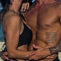 Pareja de mega famosos lo mostraron: él se tatuó el nombre de ella