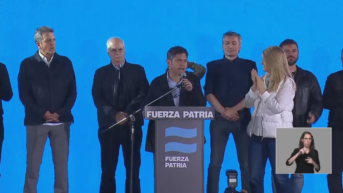 Kicillof no reconoció del todo la derrota y Máximo Kirchner hizo un gesto fulminante
