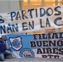 Protesta de hinchas del Lobo en AFA tras la derrota sancionada