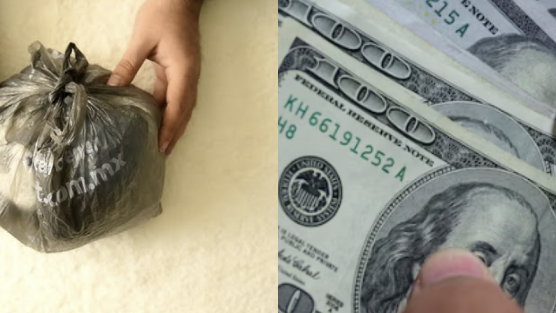 Norteño quiso aprovechar el precio del dólar, fue a cambiar y le dieron una bolsa con...