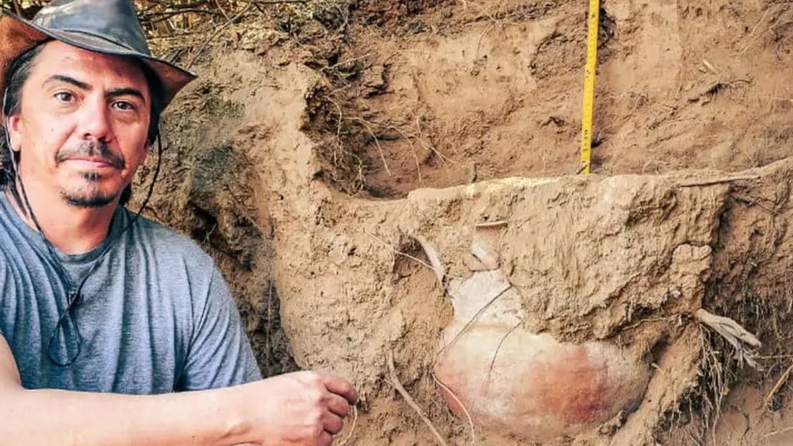 Misterio arqueol�gico:�un desprendimiento de tierra revel� un�sorprendente hallazgo en el norte argentino�