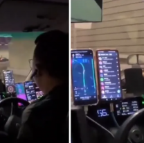 Un peligro: choferes de Hong Kong usan hasta 10 celulares a la vez para buscar pasajeros