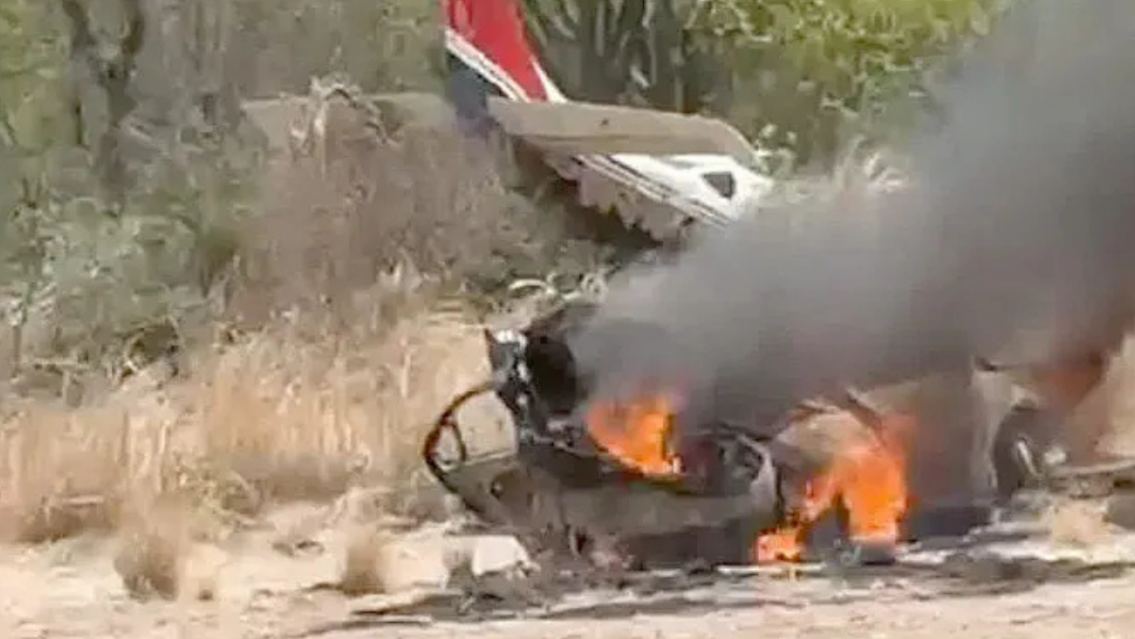 As� cay� la avioneta boliviana con droga