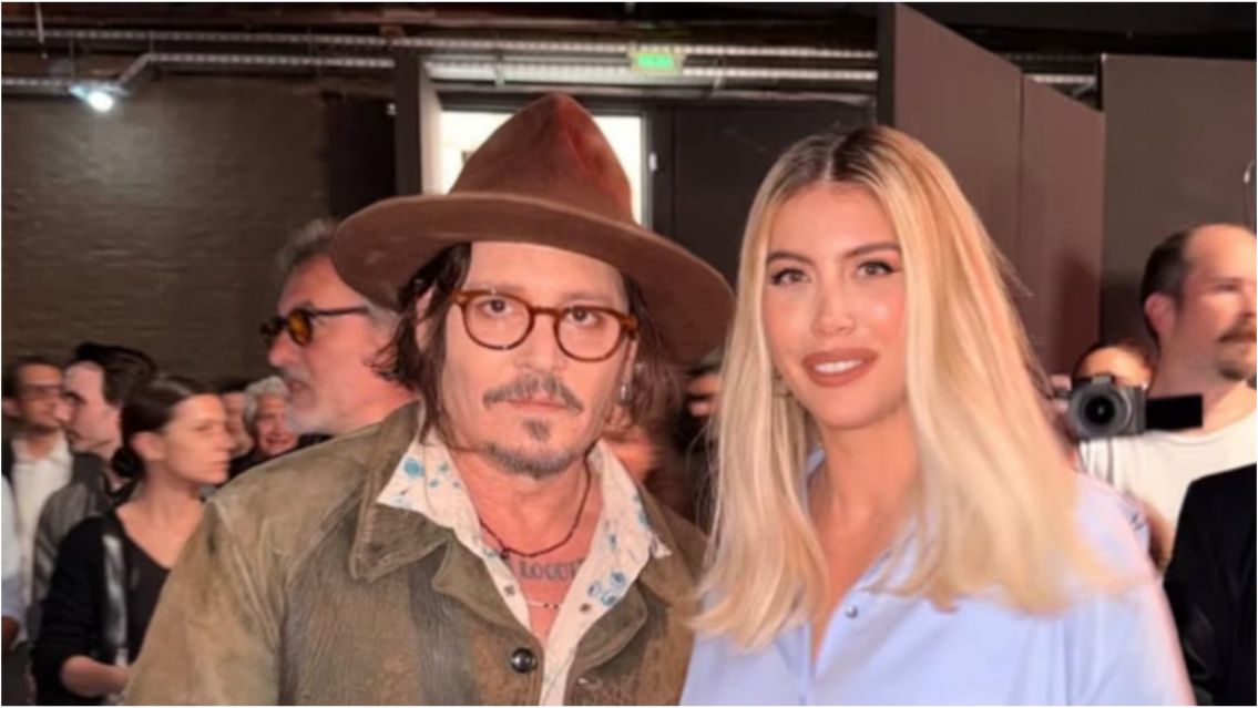 Wanda Nara conoció a Johnny Depp... pero él no entendió nada y tiró una insólita frase