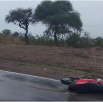 Fuerte choque entre una moto y un colectivo en ruta 34: hay un herido