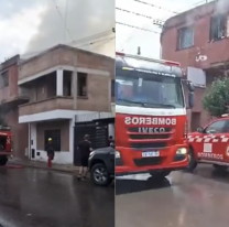 Tremendo incendio en una casa de Barrio Gorriti