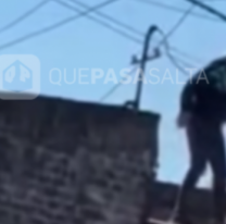 Conmoción en el norte: agarró al padre de la fiscal y lo tiró desde un techo