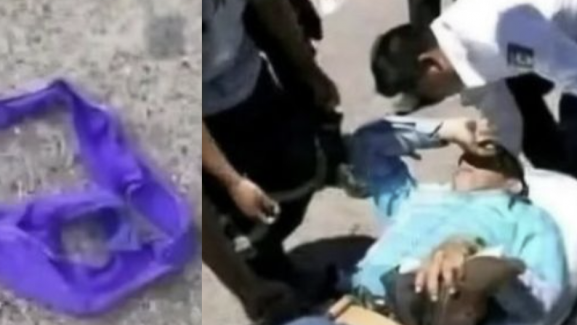 Casi lo mata una bombacha: la prenda íntima salió volando y el conductor perdió el control