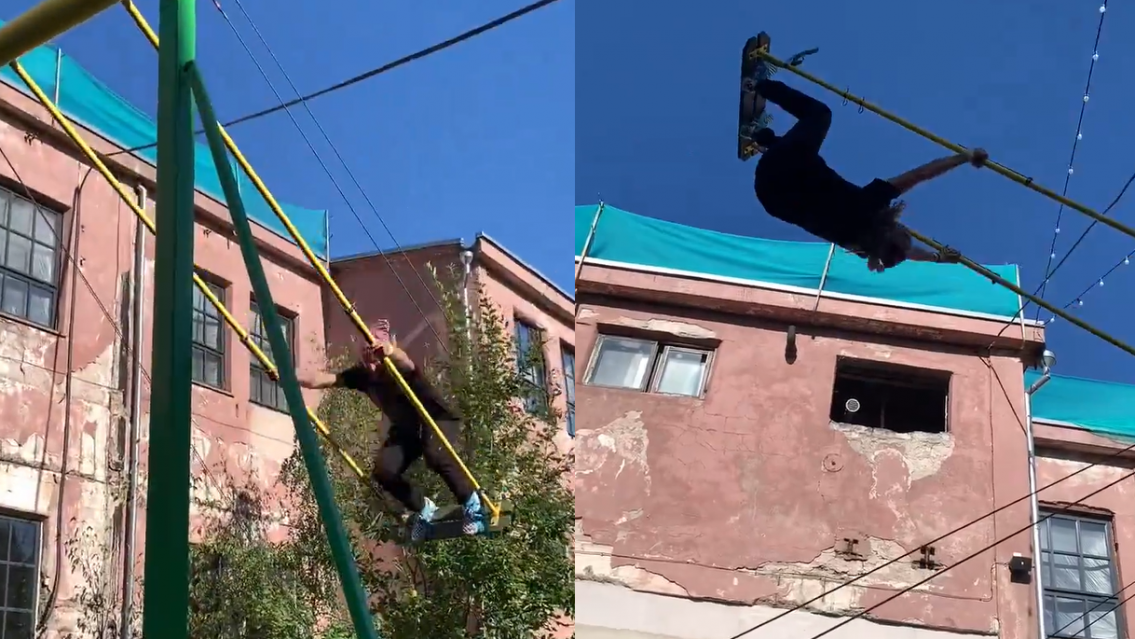 "Este chad cumplió el sueño de todo niño en el parque": video viral