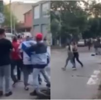 Batalla campal en la puerta de un bar: se enfrentaron hinchas de dos clubes