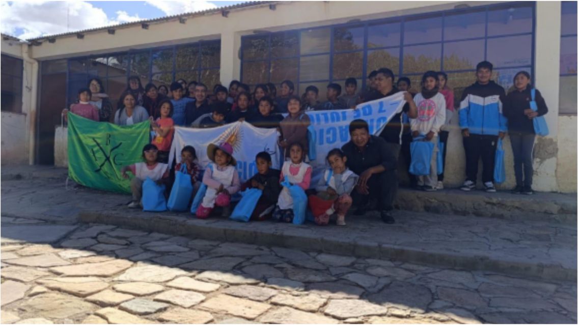 La Fundación 7 de julio tuvo un hermoso gesto con los chicos de una escuela puneña