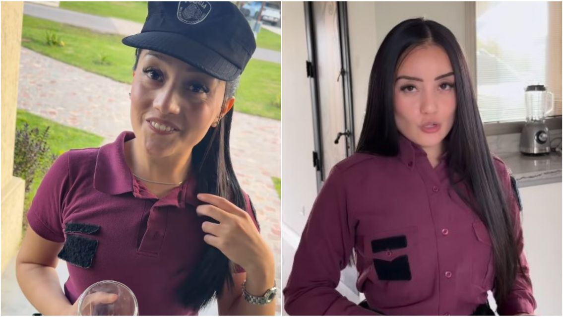 Revelaron más videos de la policía que usa el uniforme para hacer videos extraños