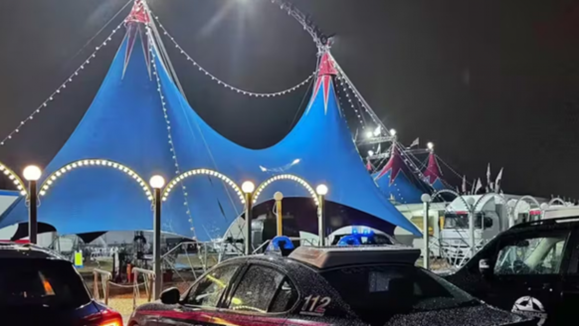 Brutal accidente en un circo, murió un acróbata en plena actuación en vivo