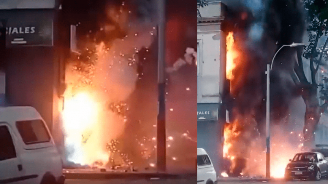 Se incendió un local de cohetes: tuvieron que evacuar a los vecinos y hay heridos