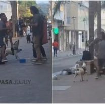 Brutal pelea entre comerciantes frente al Shopping generó temor en pleno centro