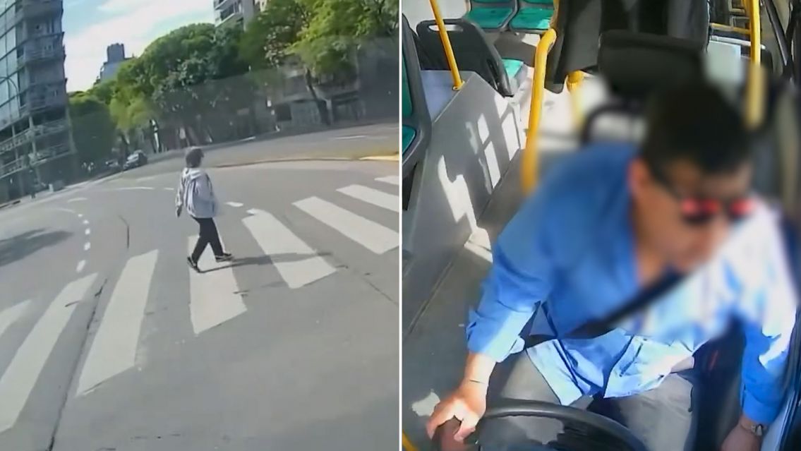 Colectivo atropell� a una mujer en plena avenida: el chofer entr� en shock