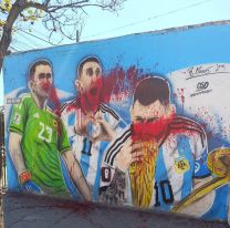 Bronca en Jujuy: vandalizaron un mural de los campeones del mundo