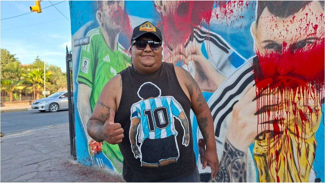 Anunciaron la reparación del mural de los campeones del mundo: "Se va a arreglar"