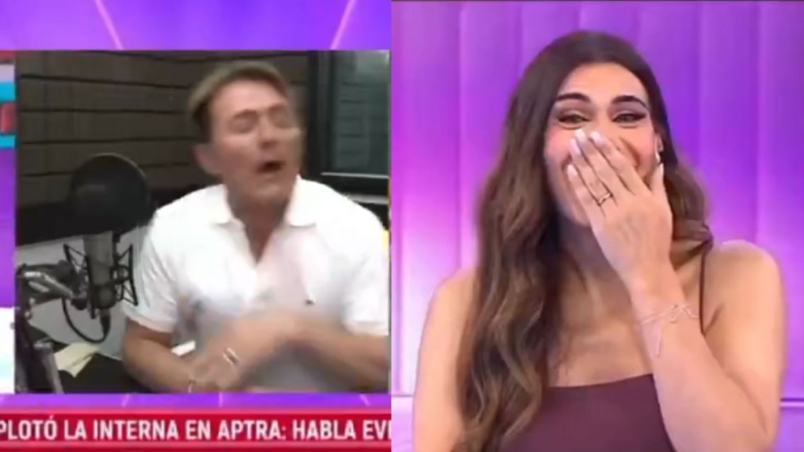 Daniel G�mez Rinaldi se descompens� en vivo y Flor de la V empez� a reirse