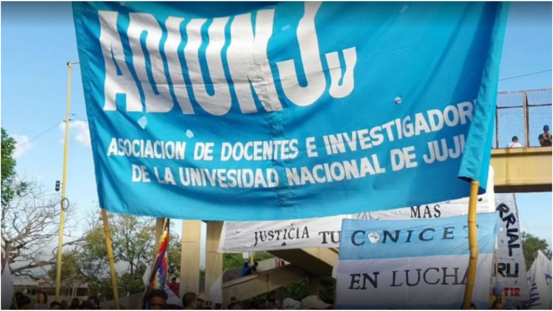 Docentes universitarios de Jujuy se suman al paro nacional de 6 días
