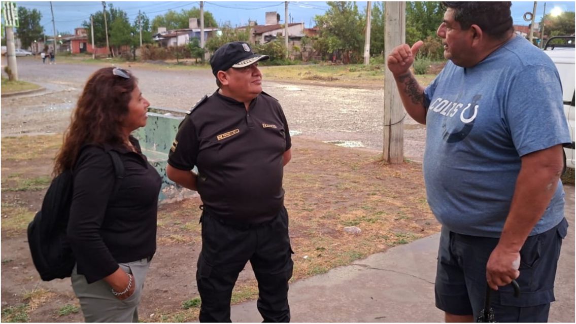 Nuevo jefe policial de Alto Comedero se reunió con vecinos para mejorar la seguridad