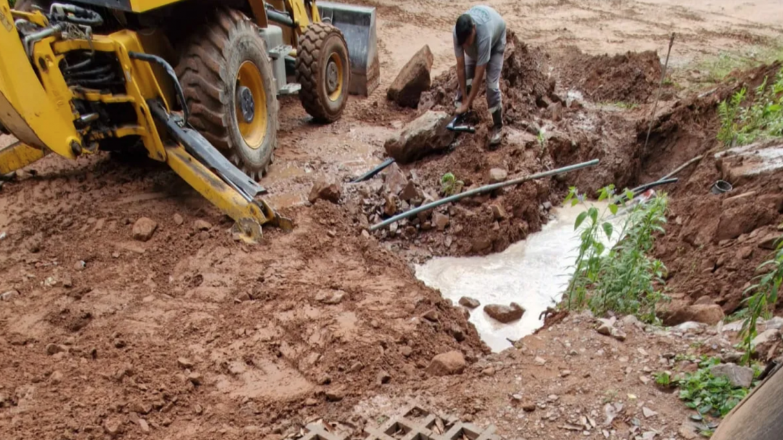 Otra vez en Yala:�vecino denunci� da�os y cortes de agua�tras obras de mejoramiento