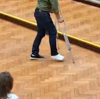 Diputado jujeño juró en muletas